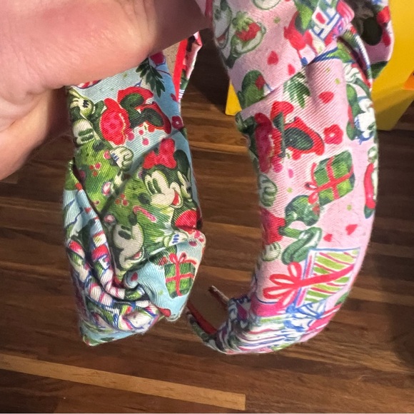Disney Preppy Lilly Pulitzer Headbands Boutique Set of 2 Christmas Holiday - Picture 6 of 6